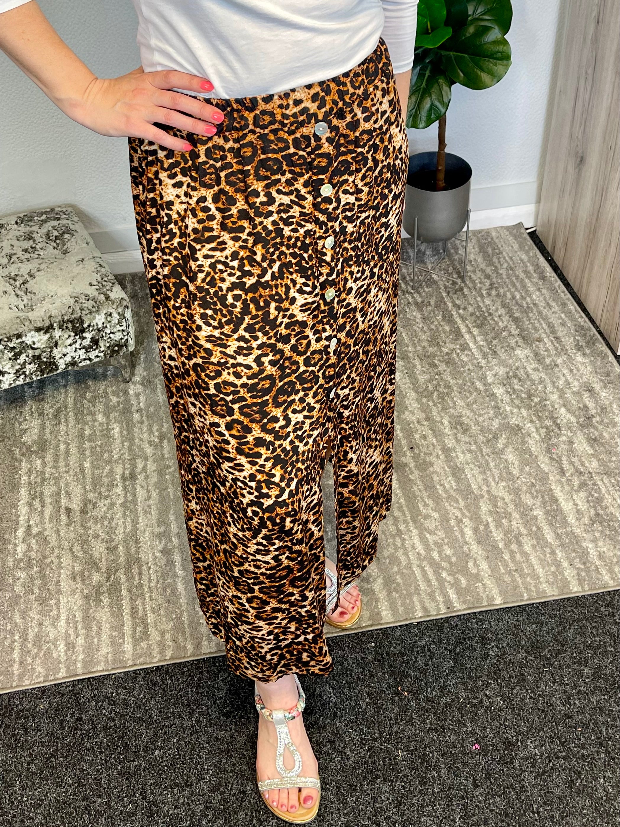 Dane Leopard Skirt