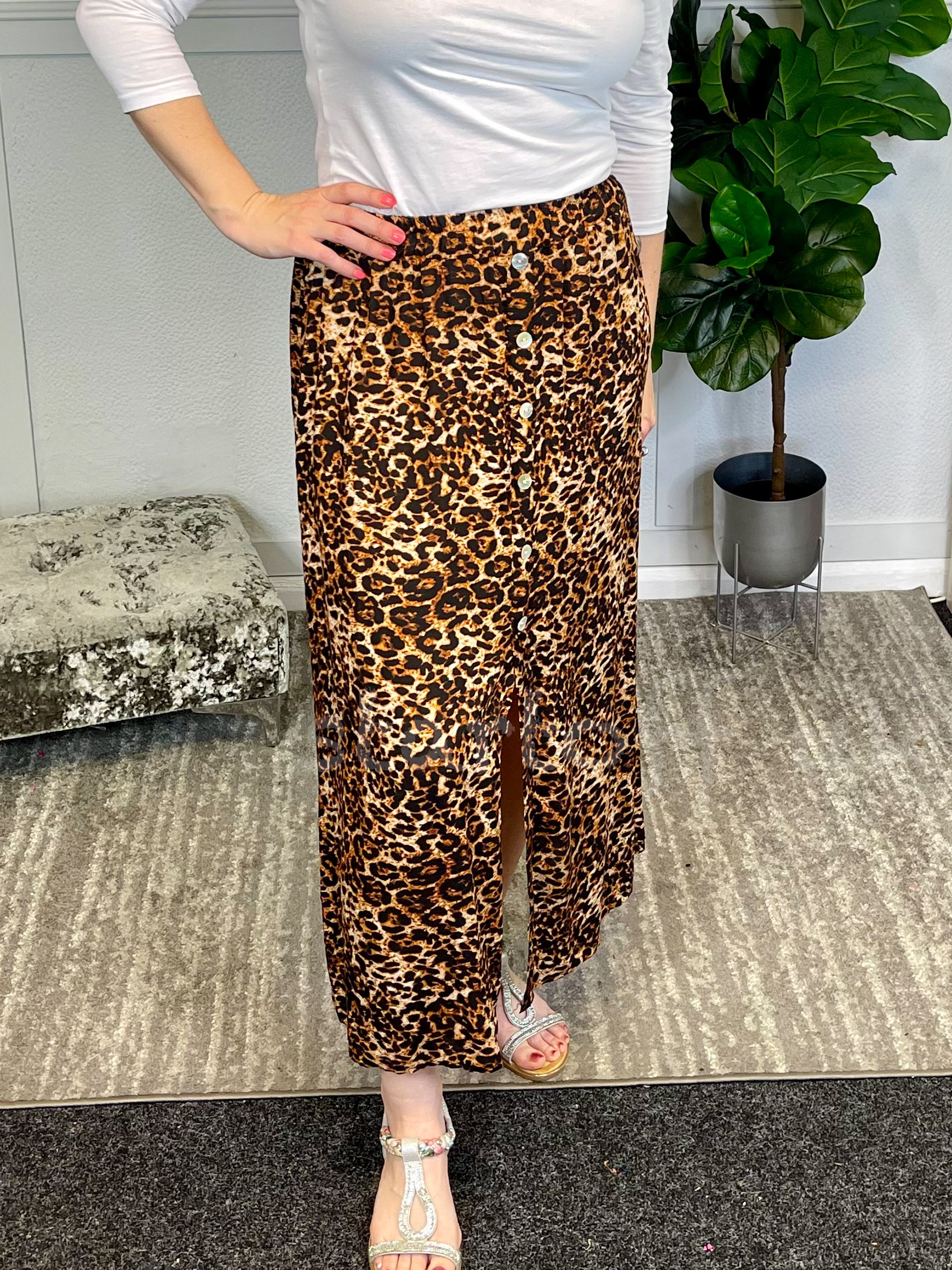 Dane Leopard Skirt